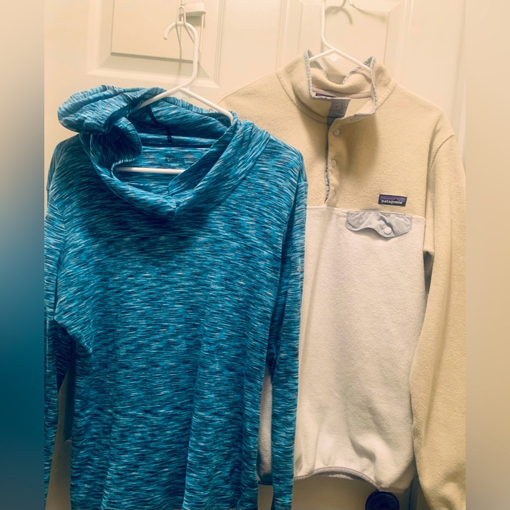 Patagonia snap t fleece and Columbia active top bundle